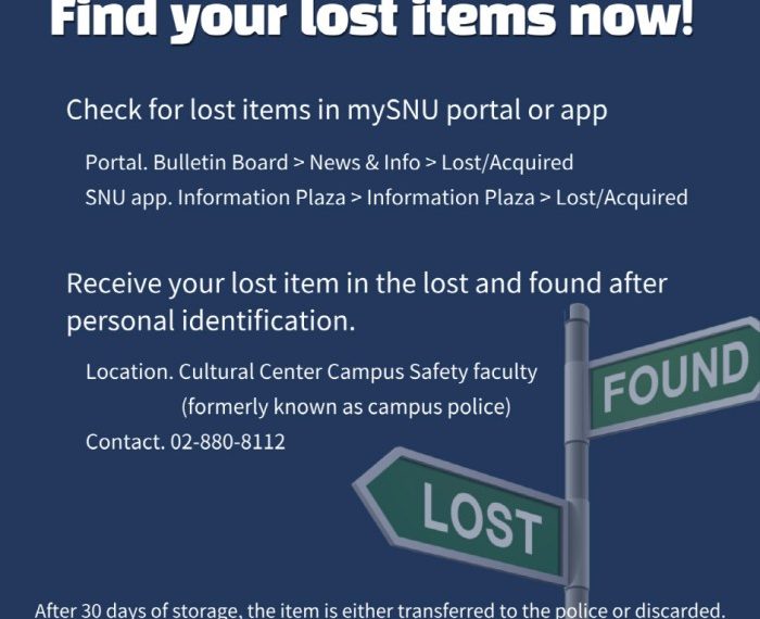 How to find lost item