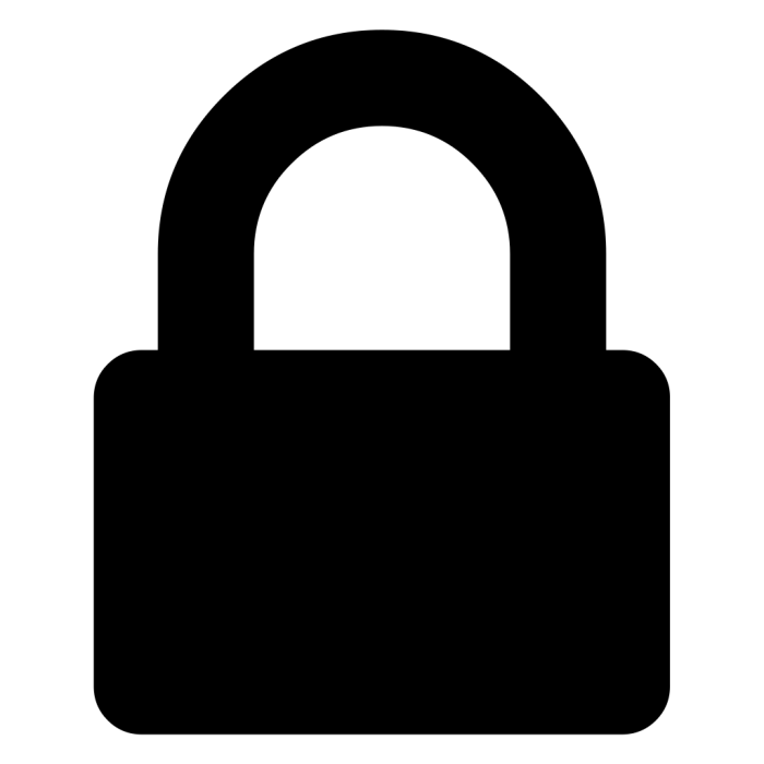 Icon lock padlock security symbol transparent icons background interface outlined cadenas outline private guacamole green locked library stroke