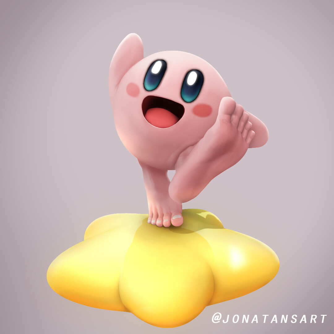 Kirby with real feet