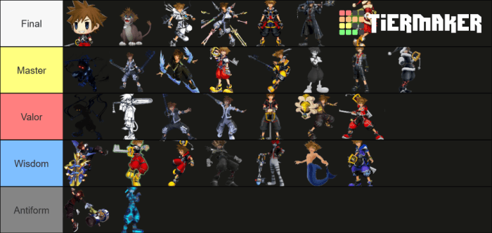 Sora level up chart kh1