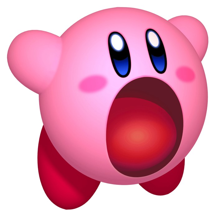 Kirby with no shoes