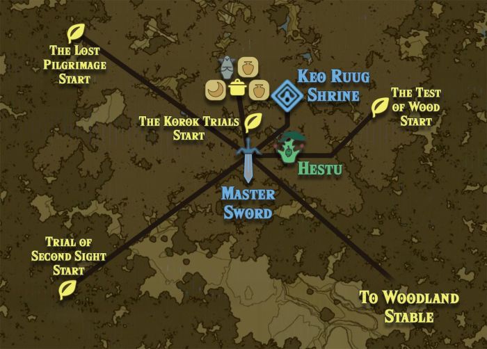 Lost woods shrine botw