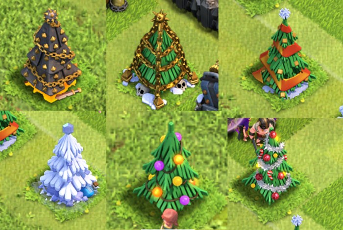 Christmas clans clash coc update tree december