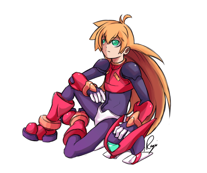 Megaman x without helmet