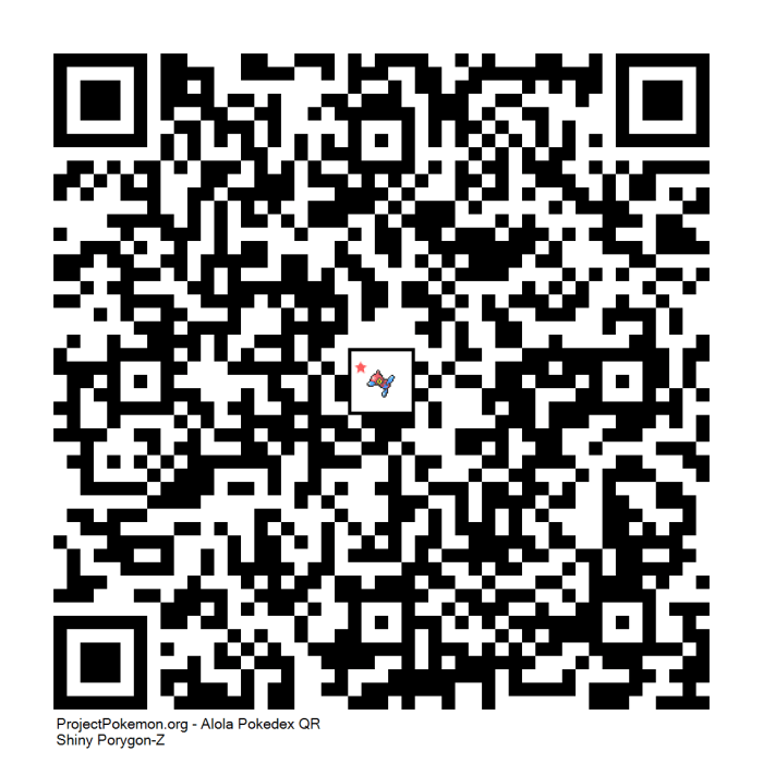 Shiny porygon qr code