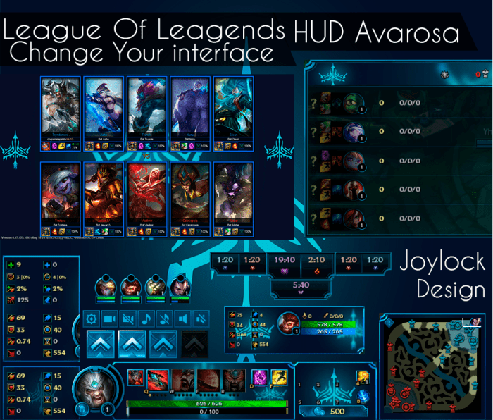 League of legends hud