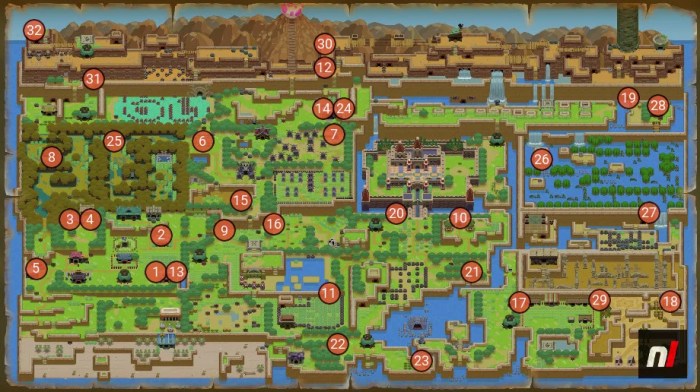 Heart piece locations oot