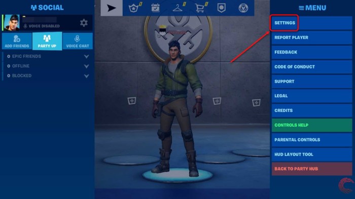 How to logout on fortnite