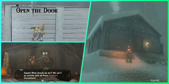 Open the door quest