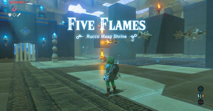 Maag shrine torches guide rotating existing appear successfully cause catch gate doing again fire before so will walkthrough