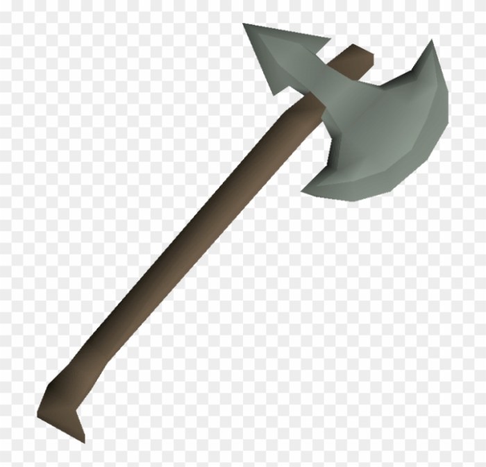 Leaf bladed battle axe