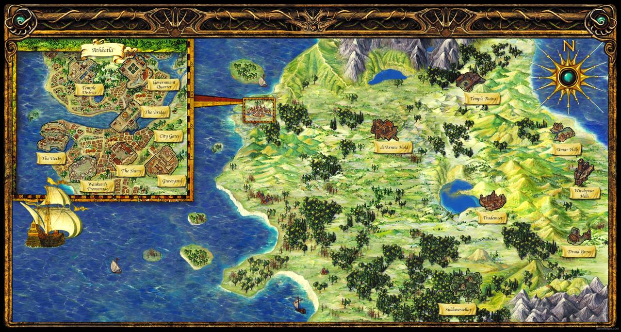 Baldur's gate 2 map