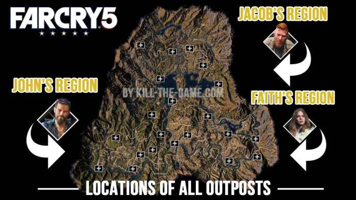 Far cry 5 all outposts