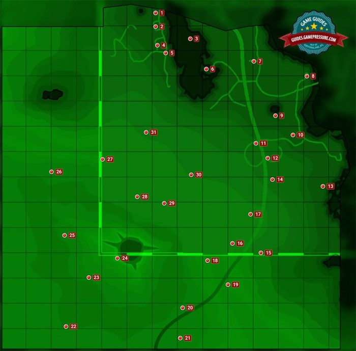 Rocket red glowing sea fallout map maps
