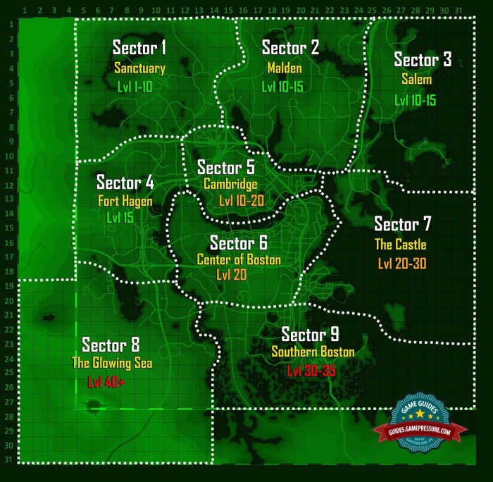 Fallout 4 difficulty map