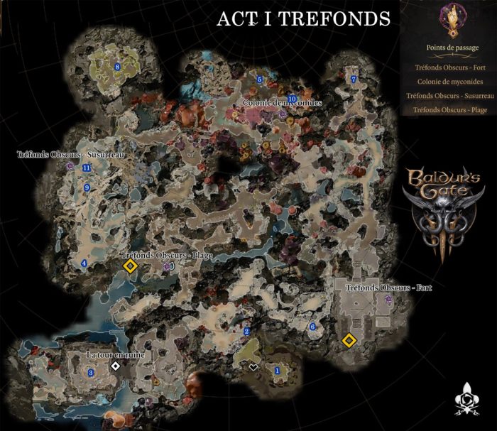 Baldurs gate act 1 map