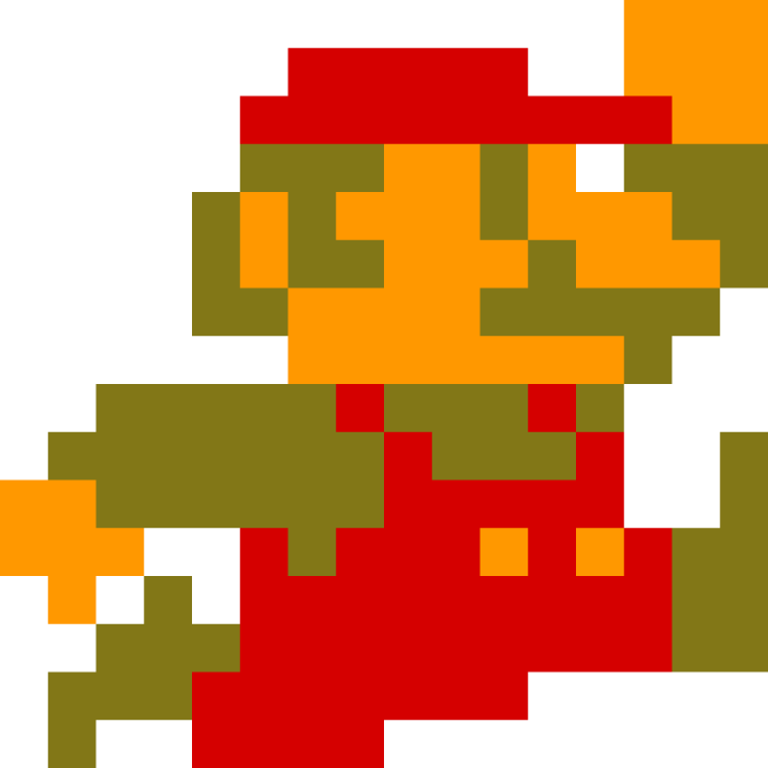 8 bit mario jumping