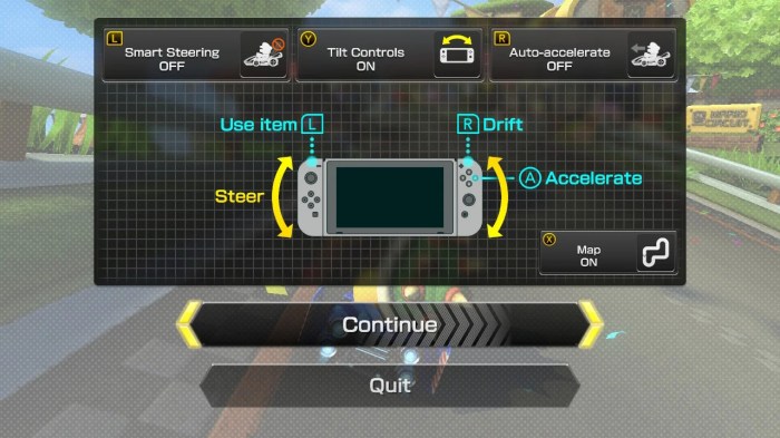 Controls mario kart 8