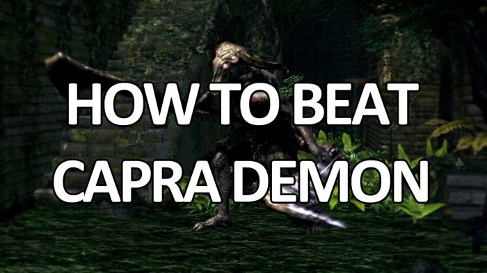 How to beat capra demon