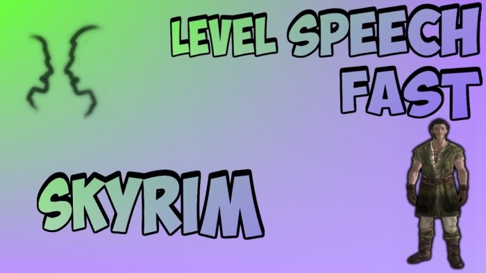 Level up speech skyrim