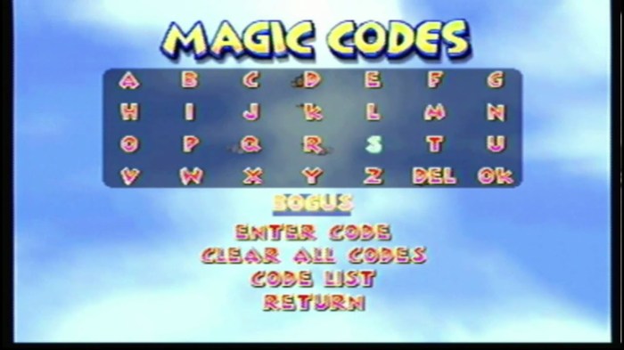 Diddy kong racing codes