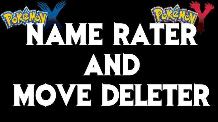 Pokemon x name rater
