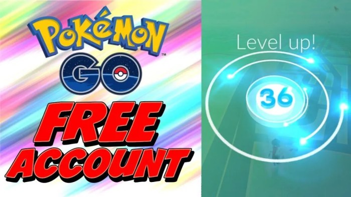 Pokemon go account accounts giveaway