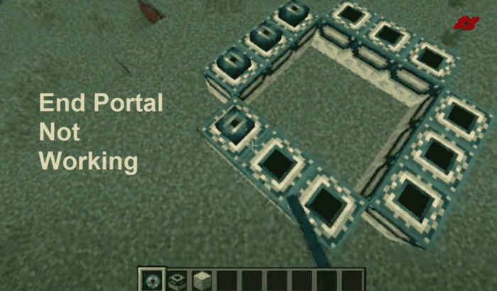 Portal end work creative why minecraft ender blocks block won built eye wont edition nov