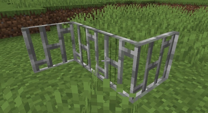 Iron fence in minecraft