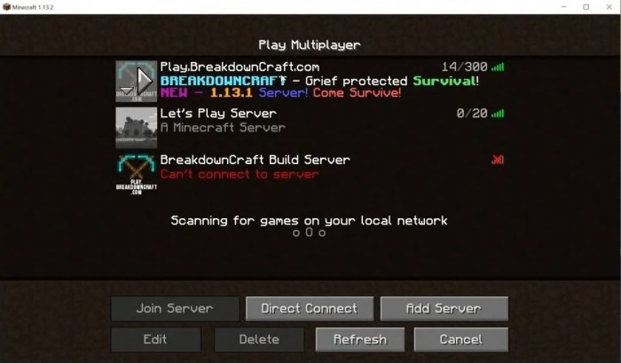 Minecraft server 1.12 2