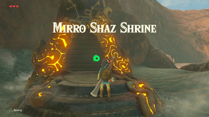 Shaz mirro shrine location zelda breath wild treasure puzzle solutions guide solve puzzles chests find