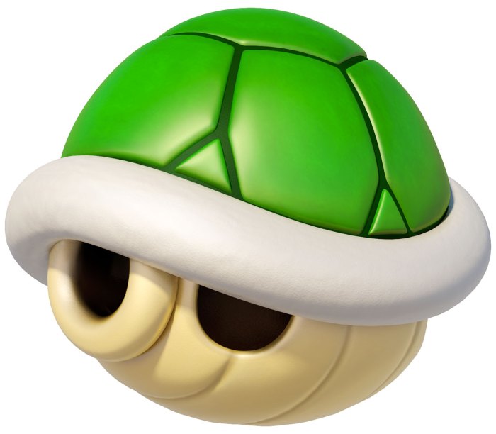 Shell green mario kart