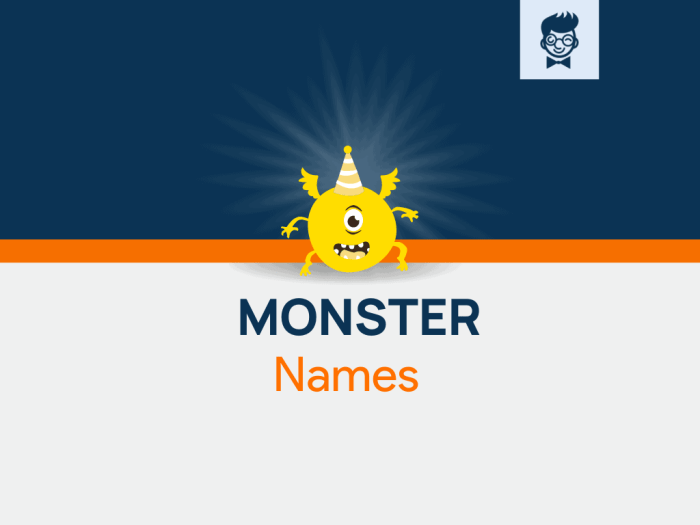 Names that mean monster