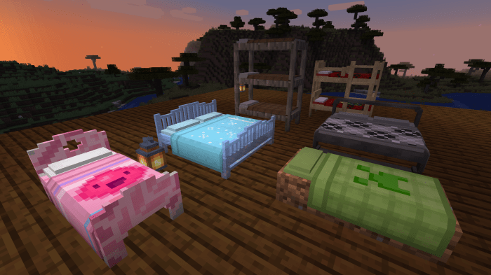 Minecraft canopy bed