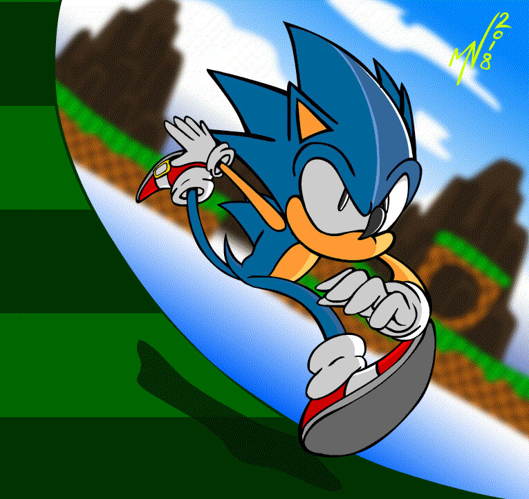 Sonic running