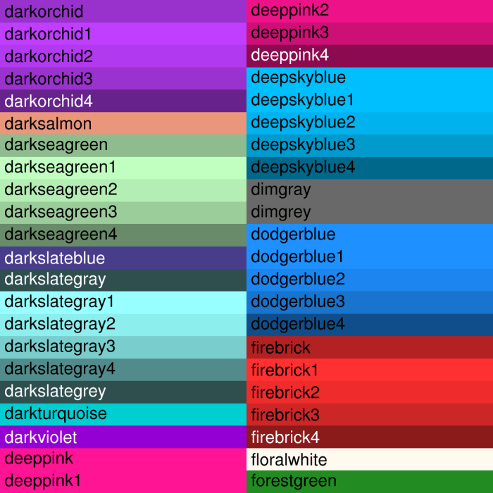 Cool names for colors