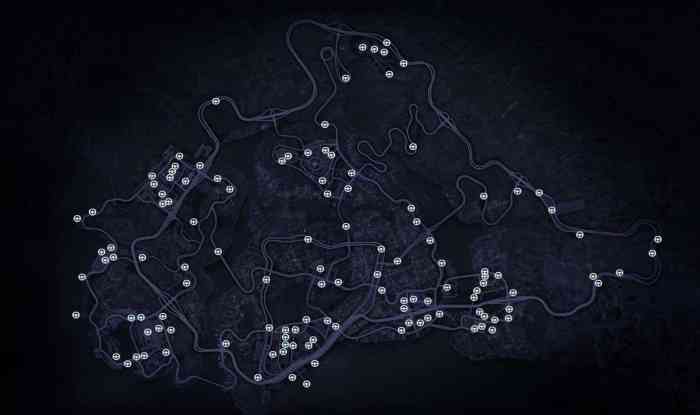 Map of nfs most wanted