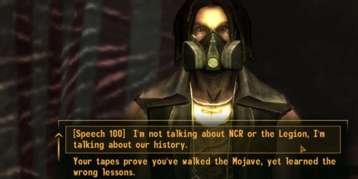 Fallout new vegas speech