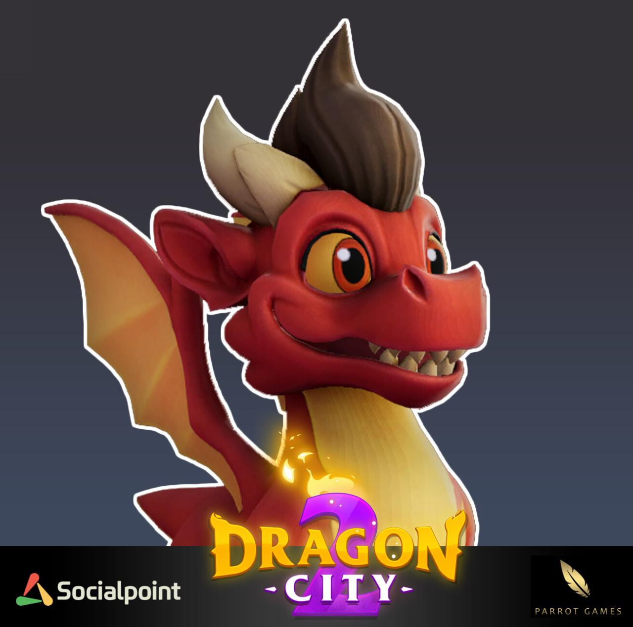 Dragon volcano city flame mell breeding level