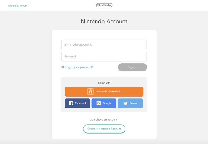 Nintendo com sign in