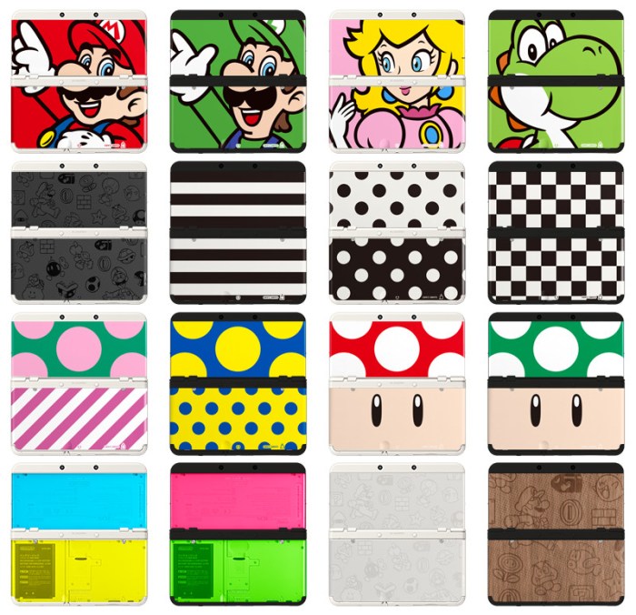 New nintendo 3ds plates