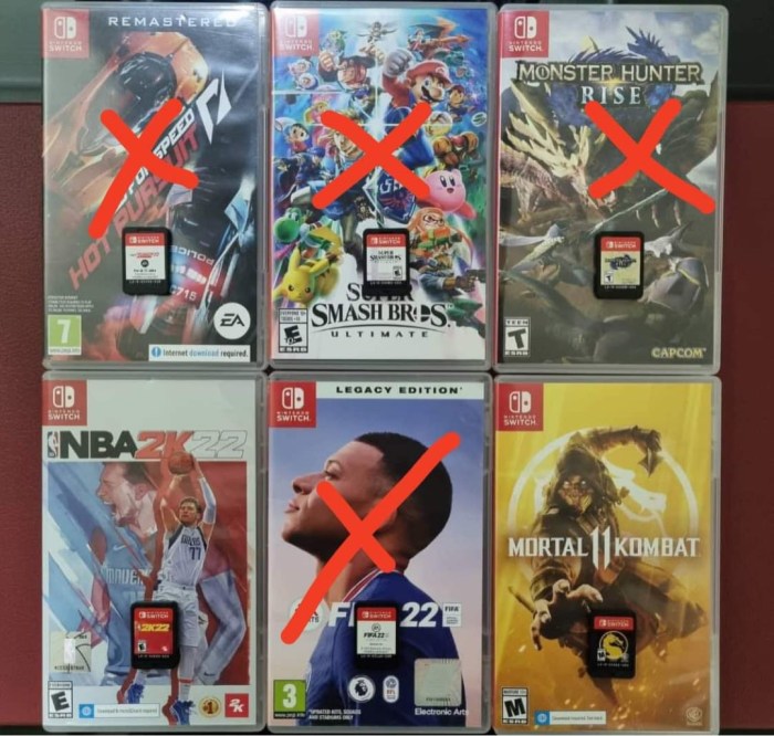 2nd hand switch games