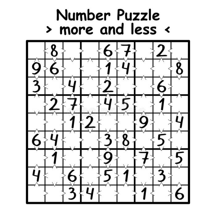 More or less puzzle