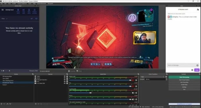 How to full screen obs