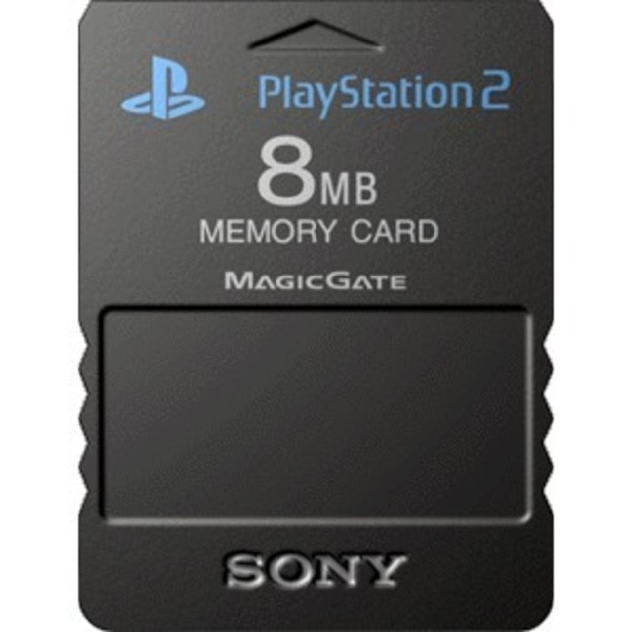 Ps2 memory card sony official green original baxtros