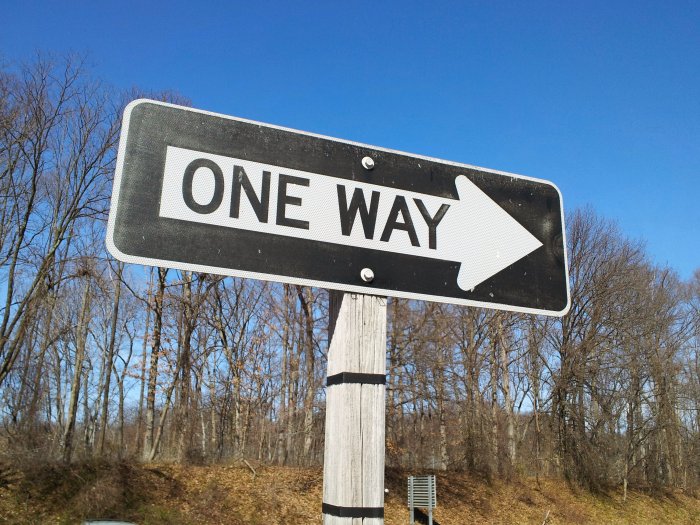 One way road picture