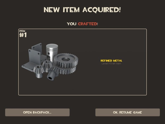 Refined metal price tf2