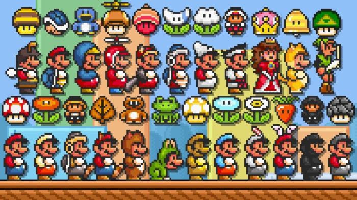 Super mario 3 power-ups