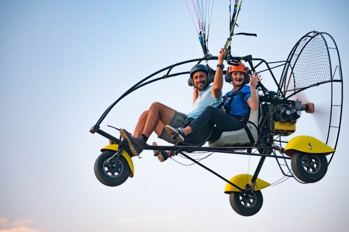 Go kart with parachute