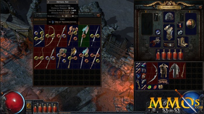 Path of exile base items